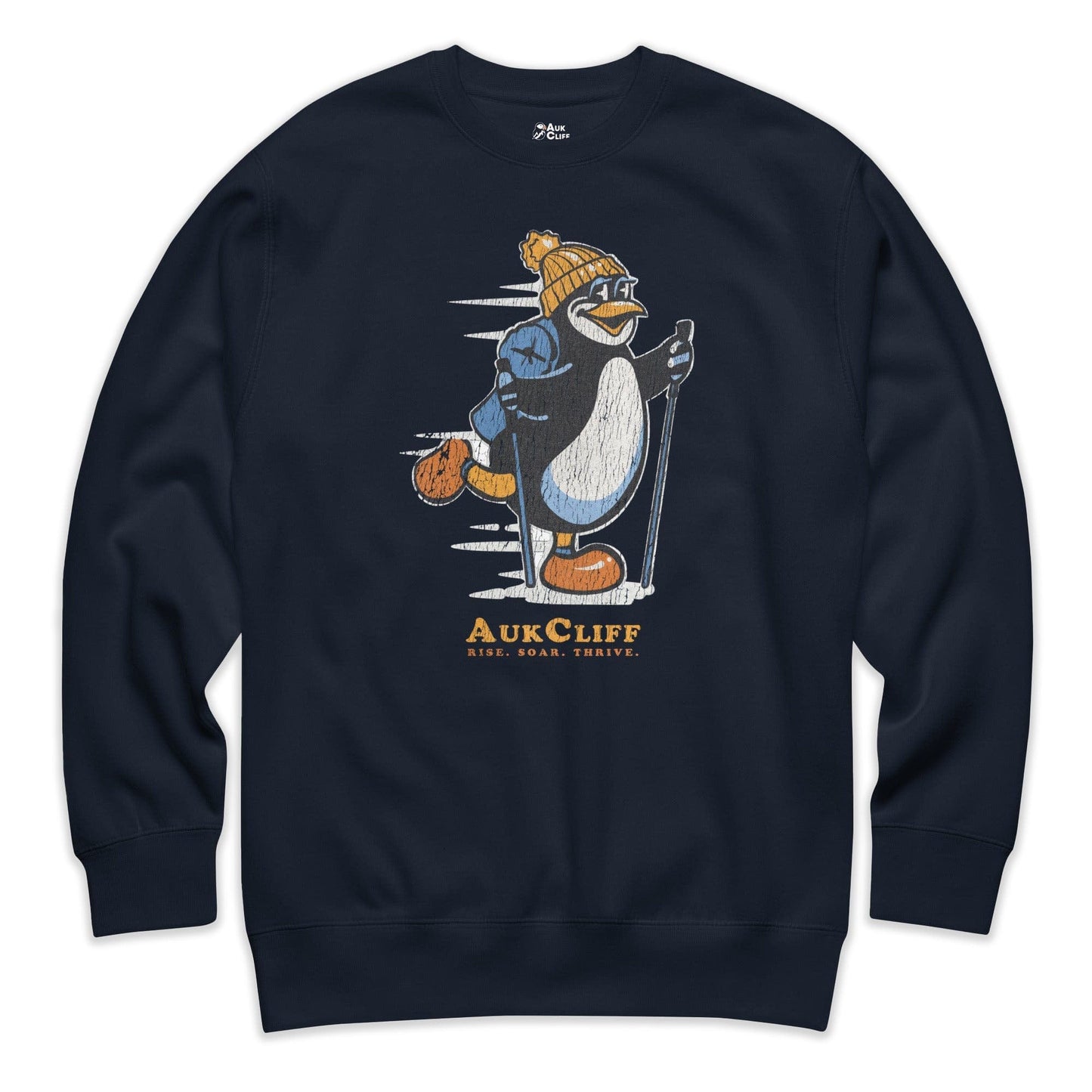 AukCliff Trailblazer Collection Graphic Sweatshirts Navy Blazer / S Vintage Trailblazer Penguin Sweatshirt