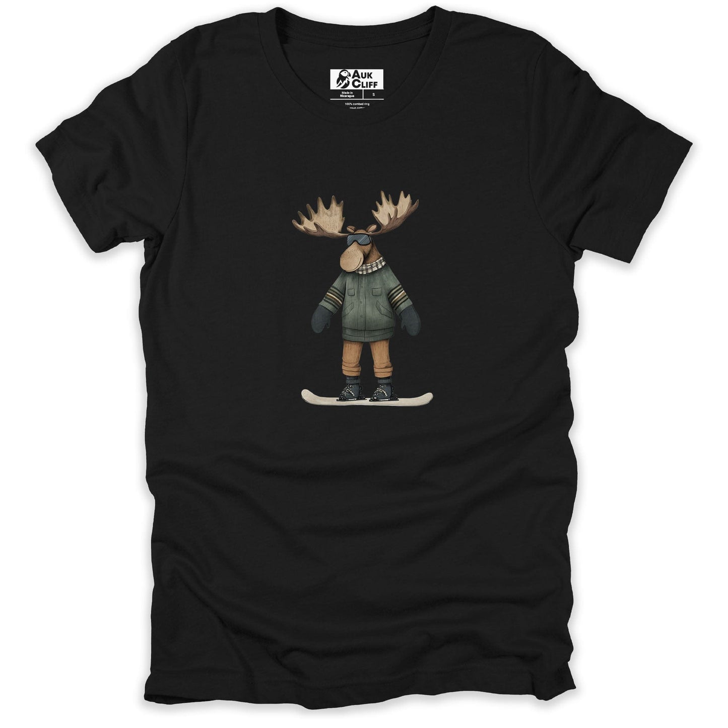 AukCliff Trailblazer Collection Graphic Tees Black / S Trailblazer Moose Snowboarding T-shirt