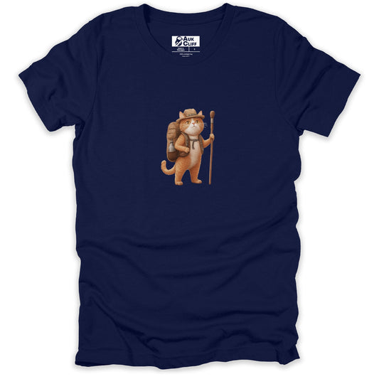 AukCliff Trailblazer Collection Graphic Tees Navy / S Trailblazer Cat T-shirt