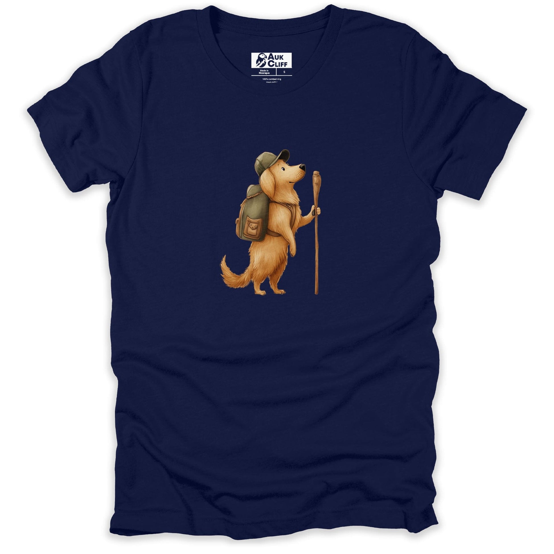 AukCliff Trailblazer Collection Graphic Tees Navy / S Trailblazer Golden Retriever T-shirt