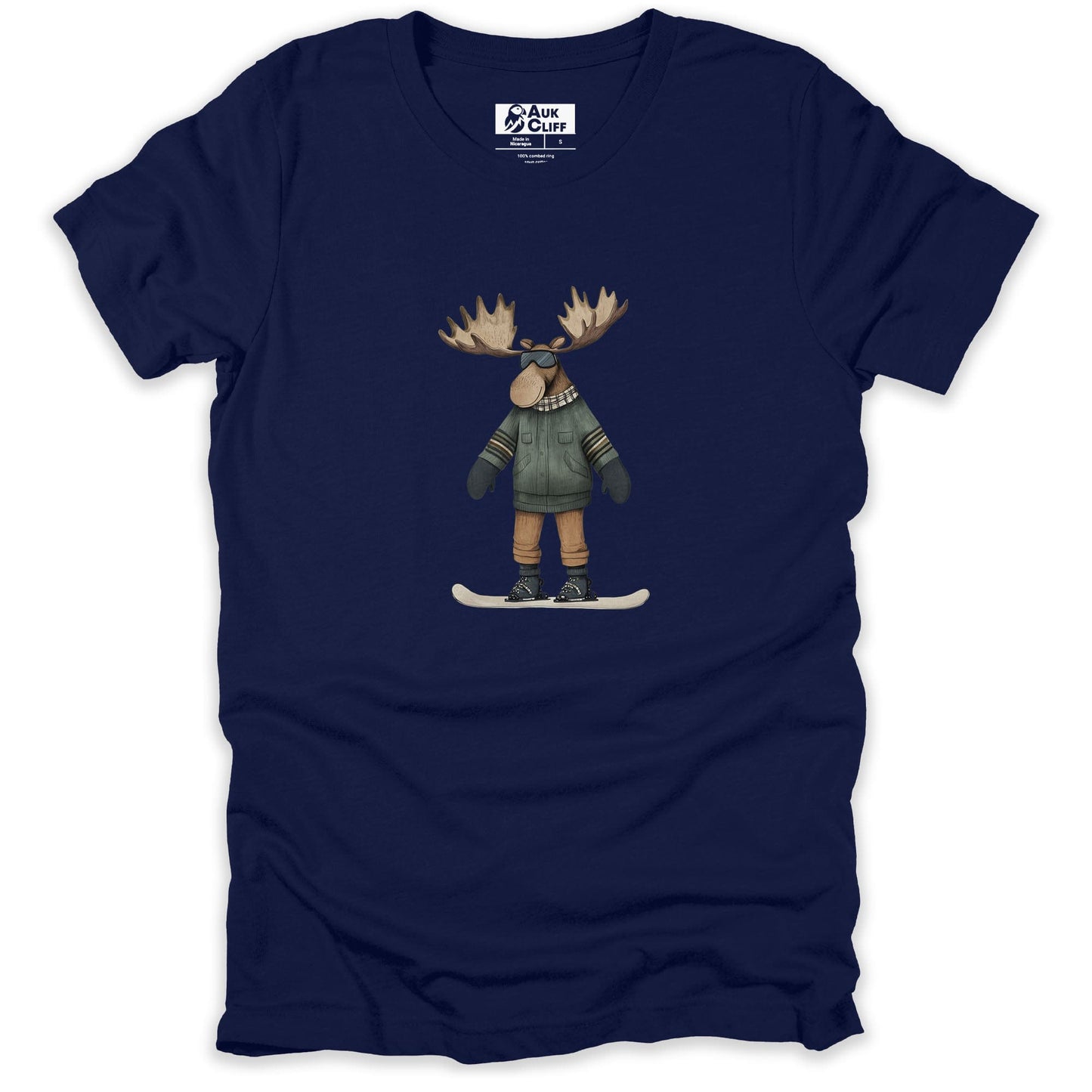 AukCliff Trailblazer Collection Graphic Tees Navy / S Trailblazer Moose Snowboarding T-shirt
