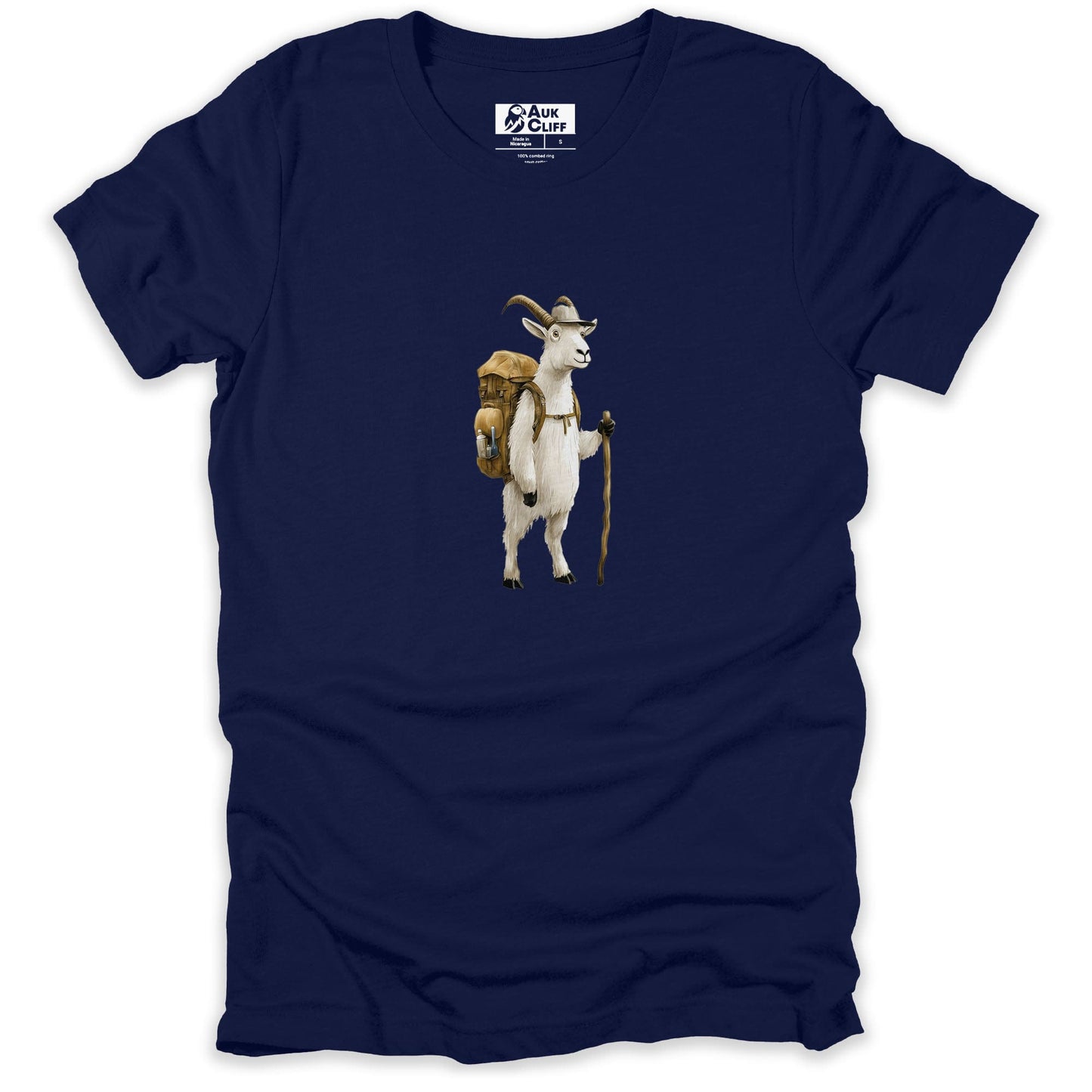 AukCliff Trailblazer Collection Graphic Tees Navy / S Trailblazer Mountain Goat T-shirt