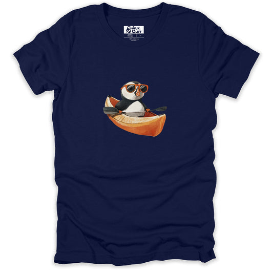 AukCliff Trailblazer Collection Graphic Tees Navy / S Trailblazer Puffin Kayaking T-shirt