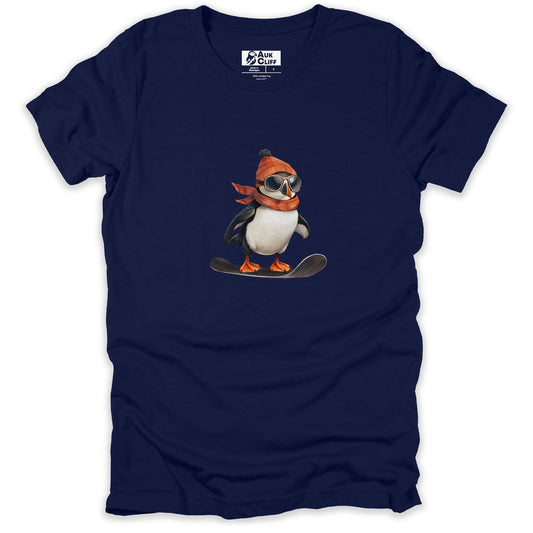 AukCliff Trailblazer Collection Graphic Tees Navy / S Trailblazer Puffin Snowboarding T-shirt