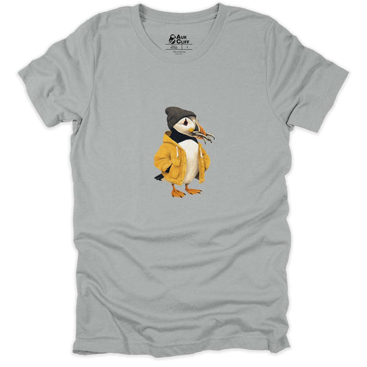 AukCliff Trailblazer Collection Graphic Tees Silver / S Captain Puffin Catch of the Day T-shirt