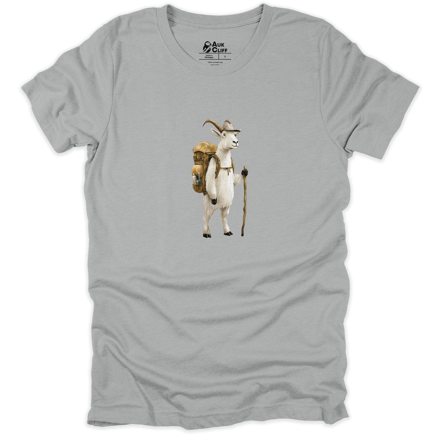 AukCliff Trailblazer Collection Graphic Tees Silver / S Trailblazer Mountain Goat T-shirt