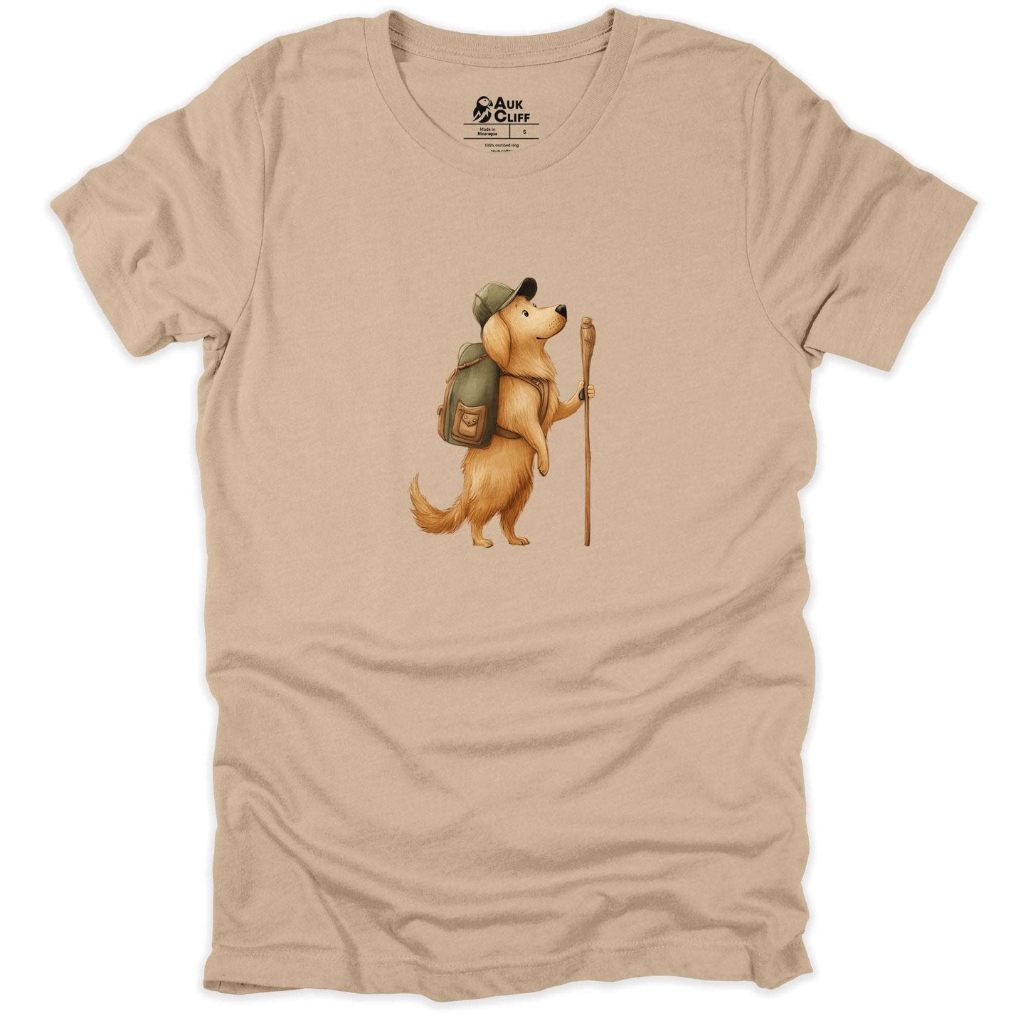 AukCliff Trailblazer Collection Graphic Tees Tan / S Trailblazer Golden Retriever T-shirt