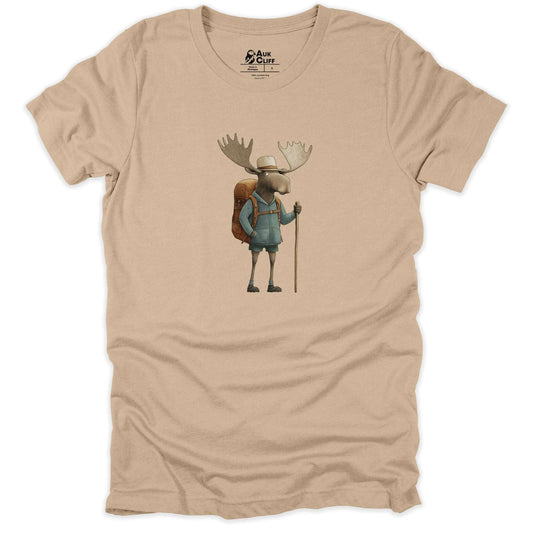 AukCliff Trailblazer Collection Graphic Tees Tan / S Trailblazer Moose T-shirt