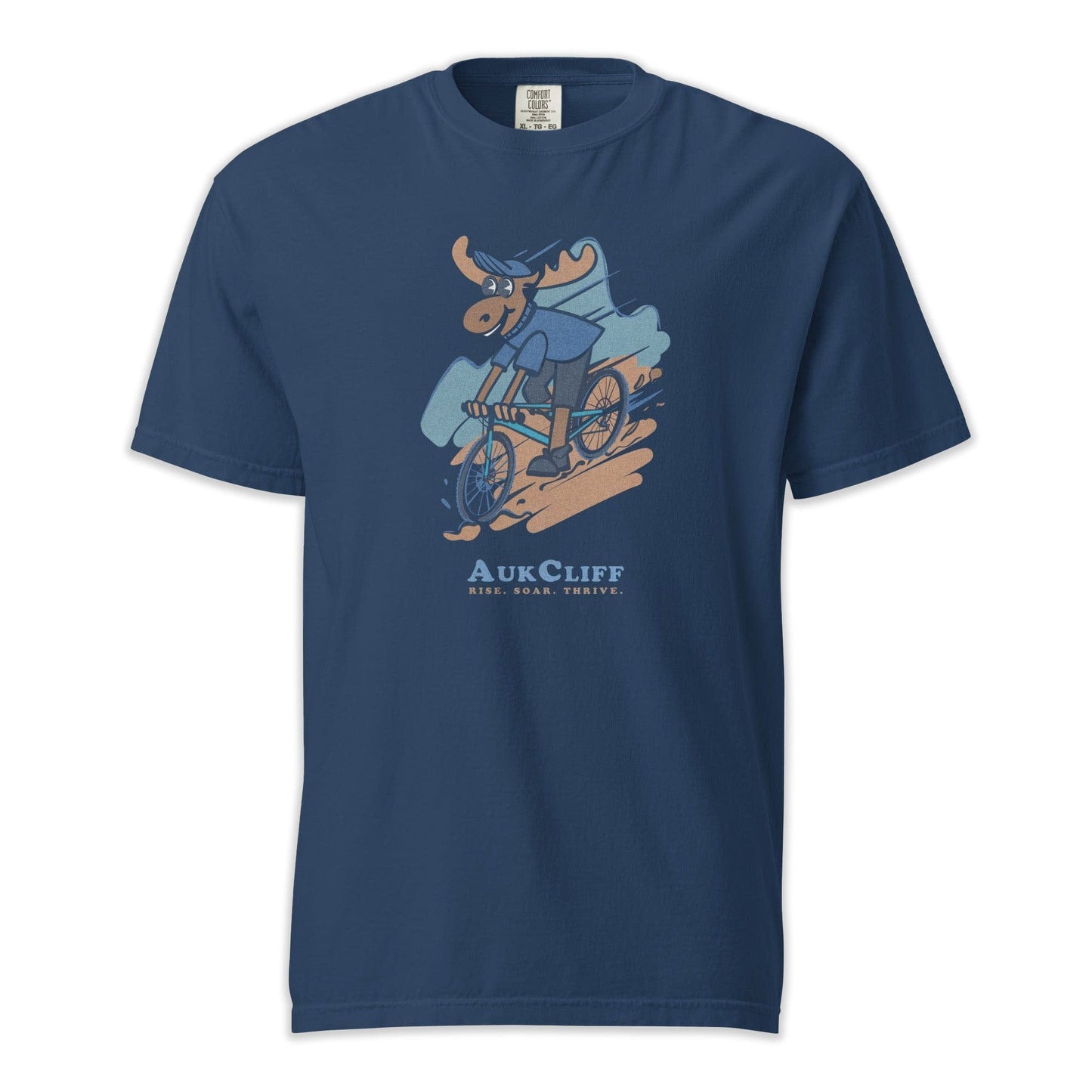 AukCliff Trailblazer Collection Graphic Tees True Navy / S Trailblazer MTB Moose Comfort Colors T-shirt