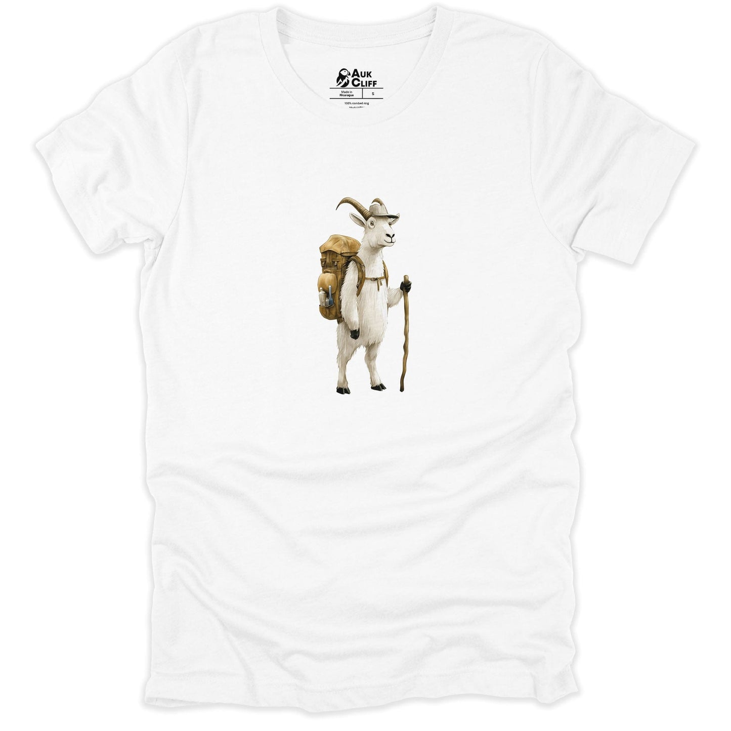 AukCliff Trailblazer Collection Graphic Tees White / S Trailblazer Mountain Goat T-shirt