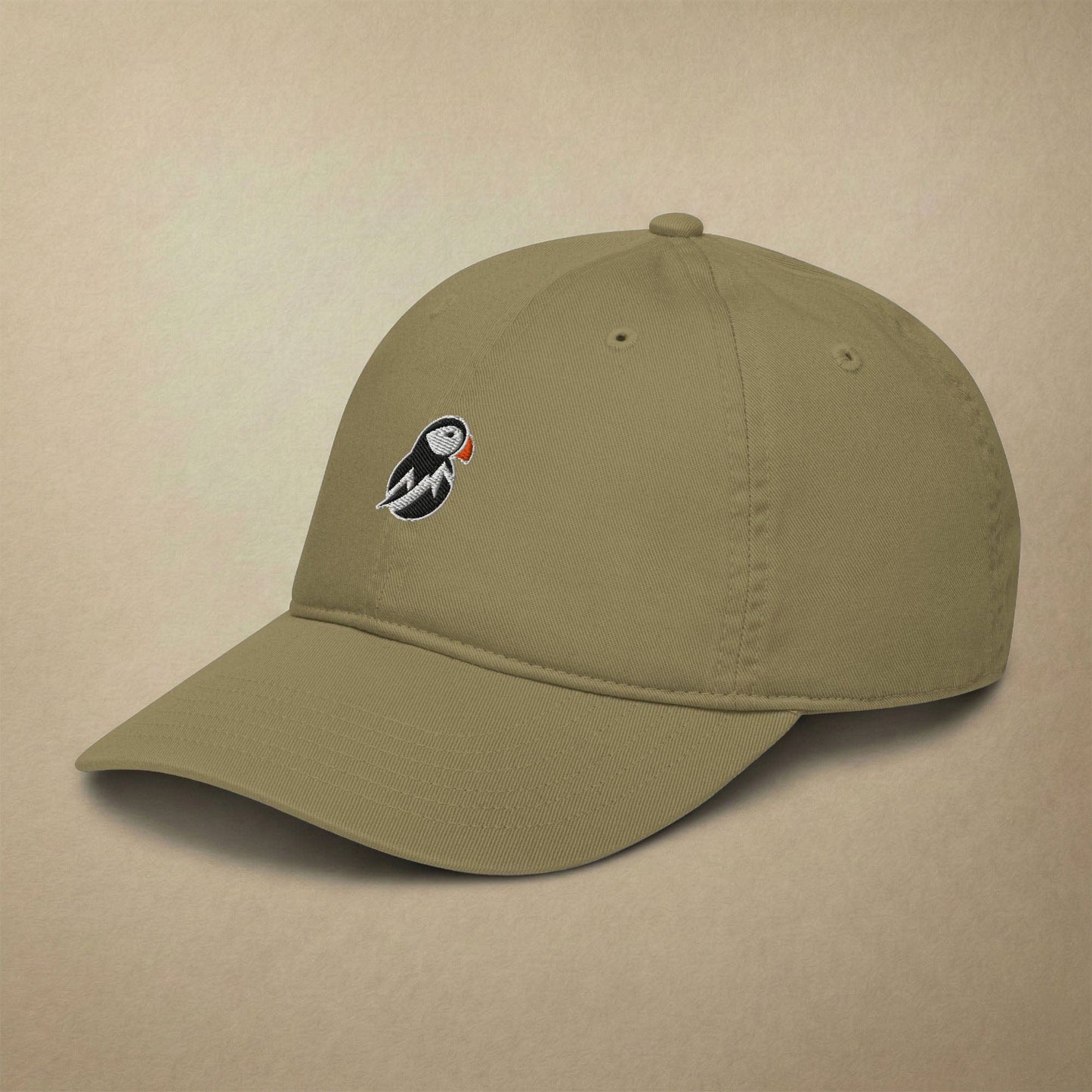 AukCliff Trailblazer Dad Hat Khaki Organic Dad Hat