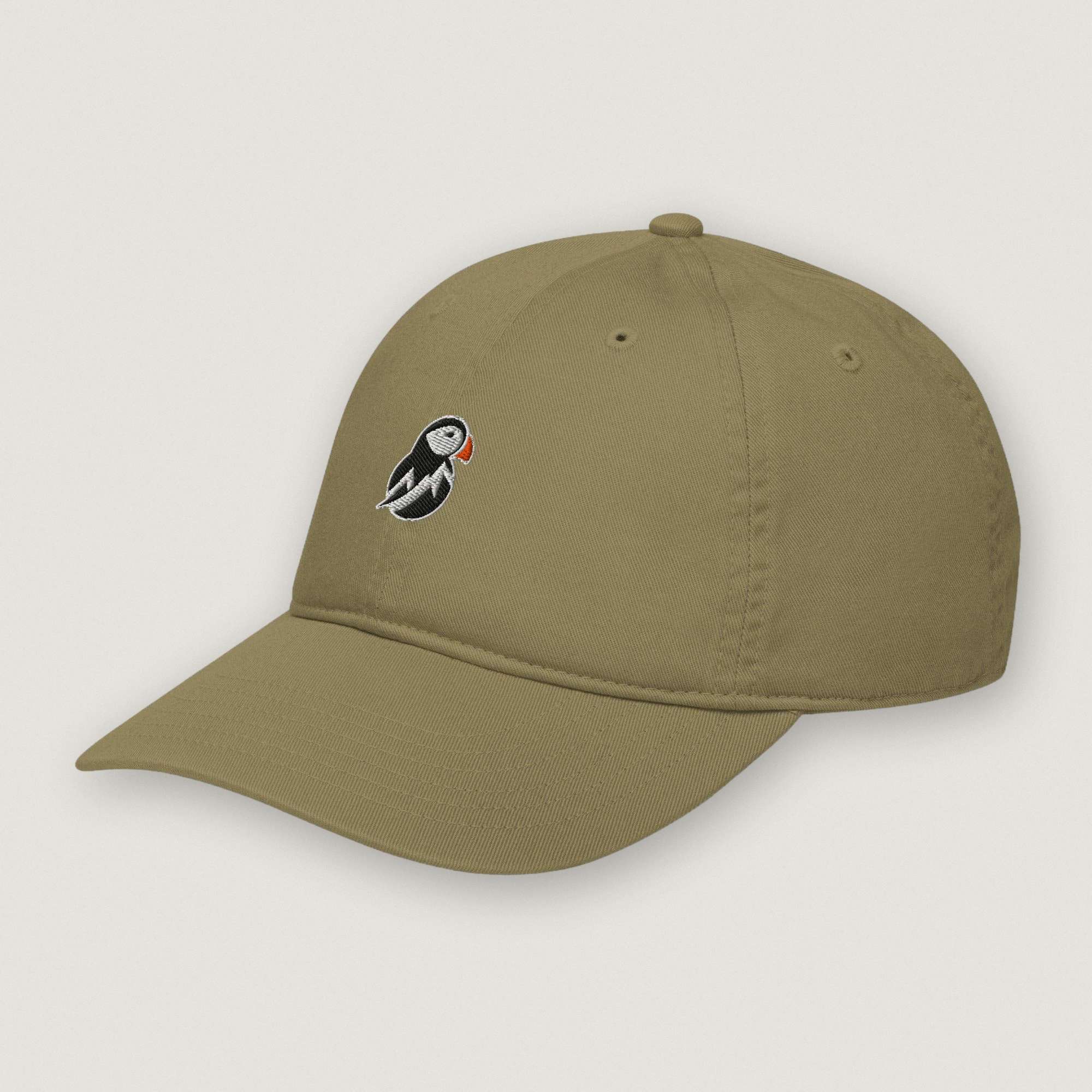 AukCliff Trailblazer Dad Hat Khaki Organic Dad Hat