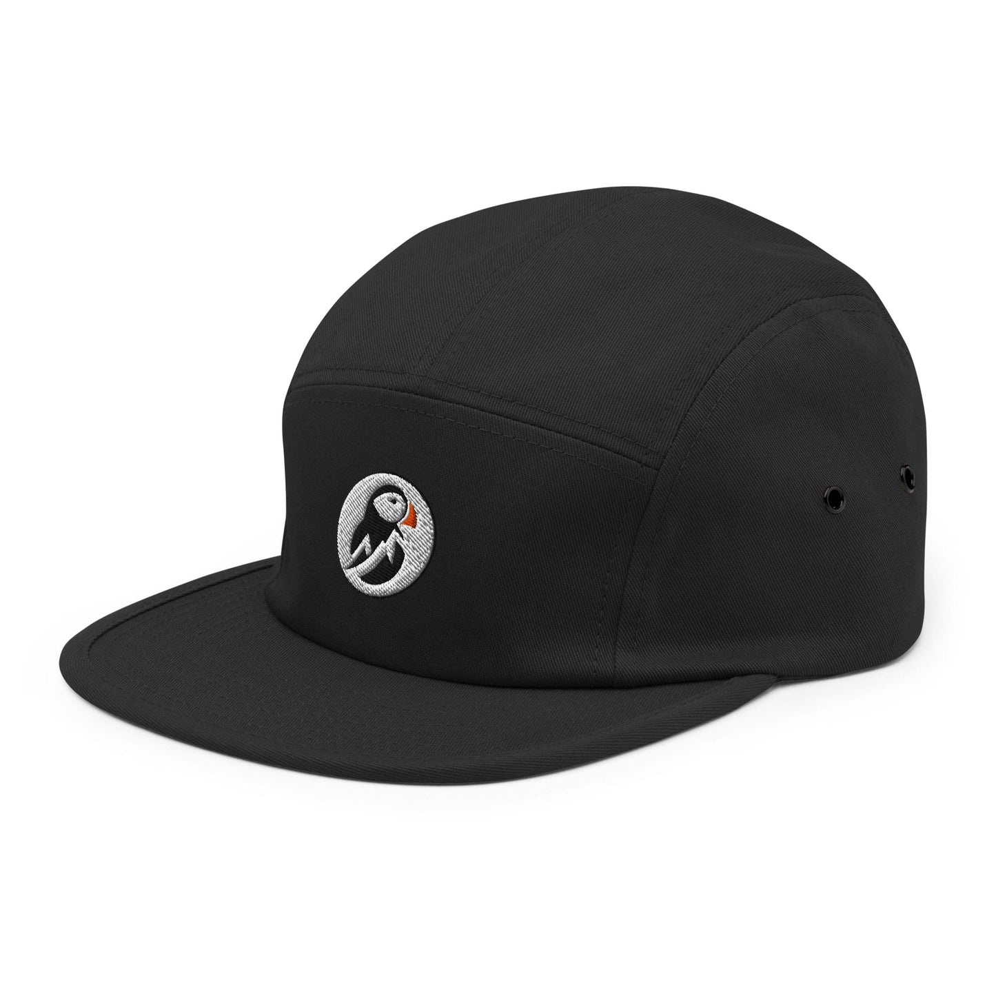 AukCliff Trekker’s Choice 5 Panel Cap Black Simple 5 Panel Cap