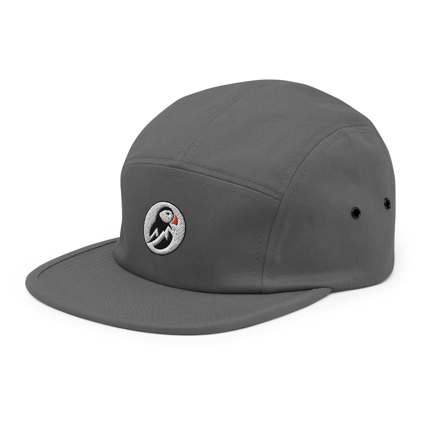 AukCliff Trekker’s Choice 5 Panel Cap Grey Simple 5 Panel Cap