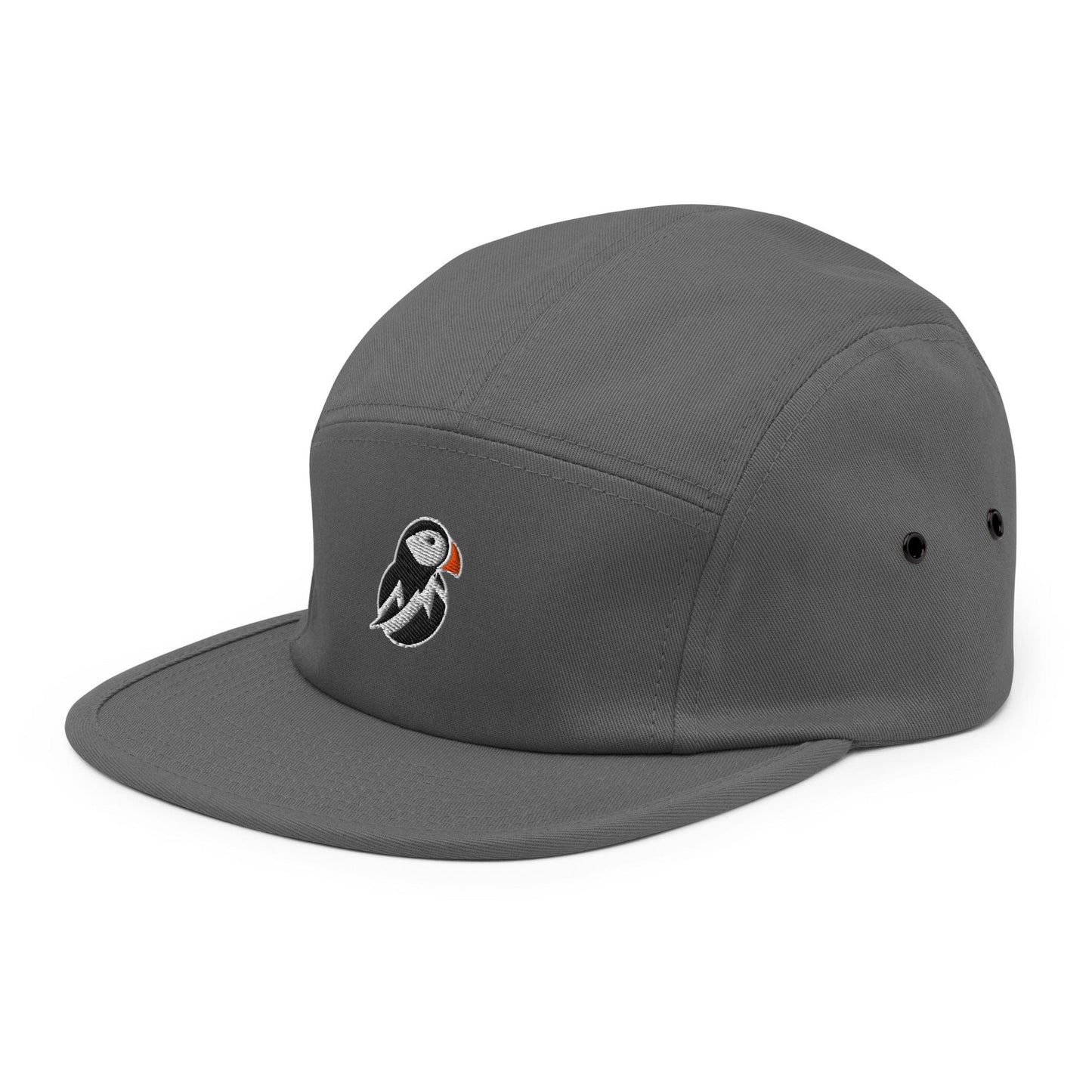 AukCliff Trekker’s Choice 5 Panel Cap Grey Simple 5 Panel Cap