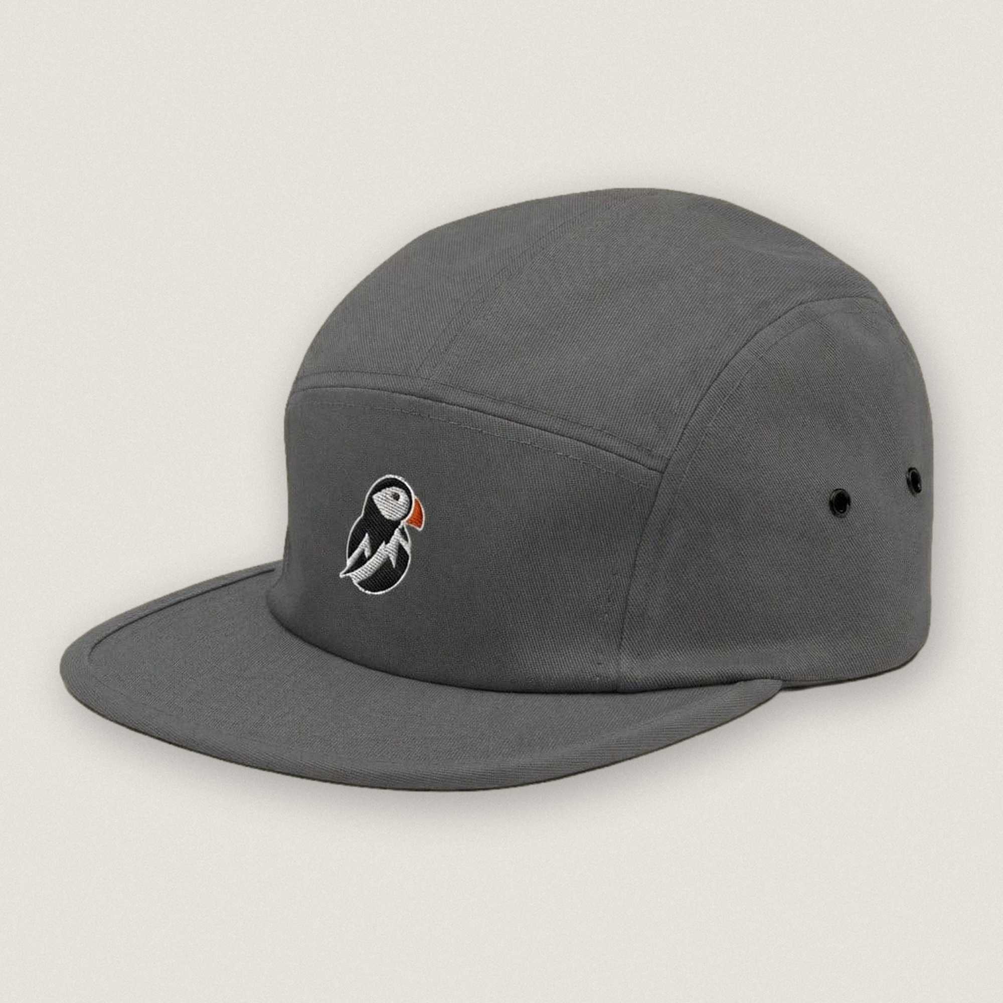 AukCliff Trekker’s Choice 5 Panel Cap Grey Simple 5 Panel Cap