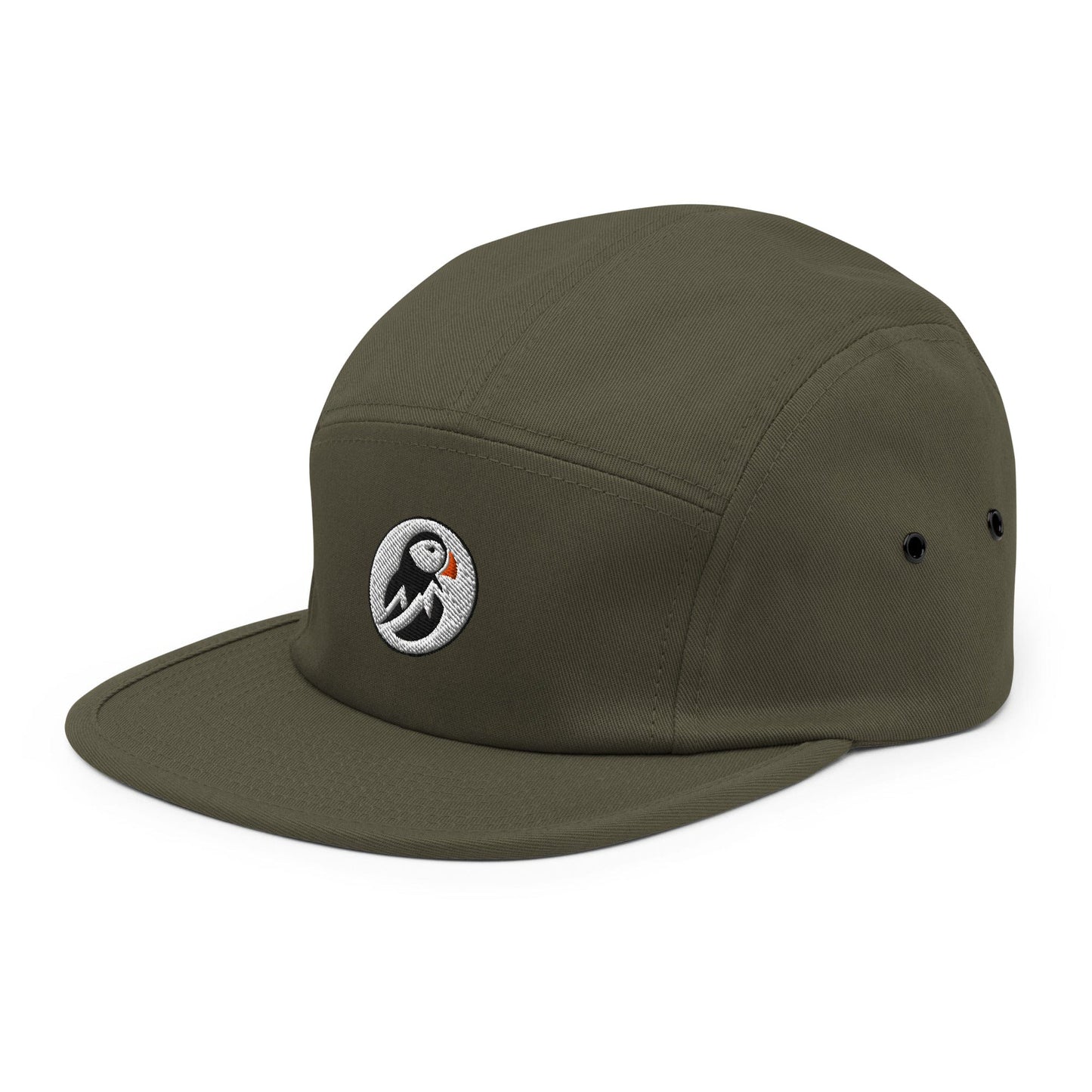 AukCliff Trekker’s Choice 5 Panel Cap Olive Simple 5 Panel Cap