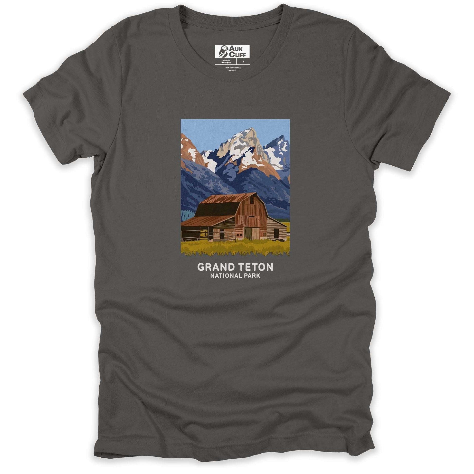 AukCliff USA National Park T-shirt Asphalt / S Grand Teton National T-shirt