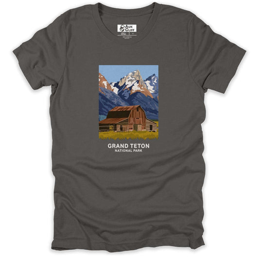 AukCliff USA National Park T-shirt Asphalt / S Grand Teton National T-shirt