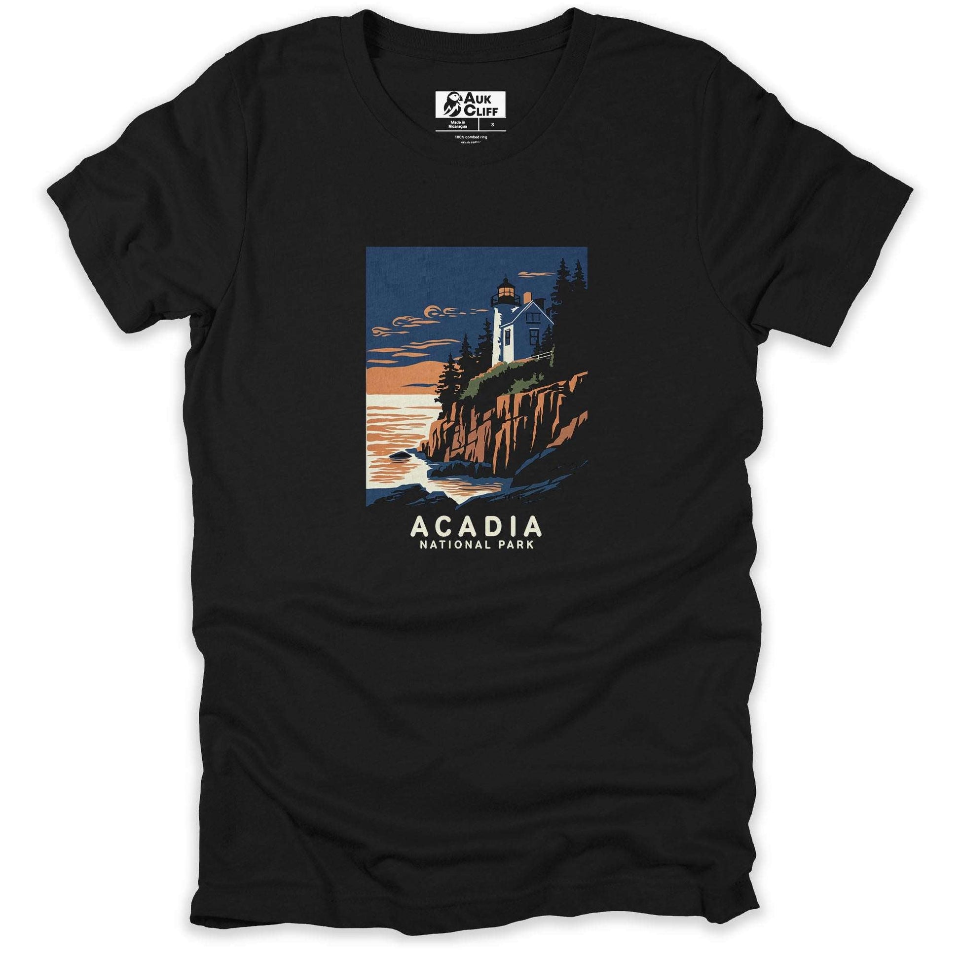 AukCliff USA National Park T-shirt Black / S Acadia National Park T-shirt