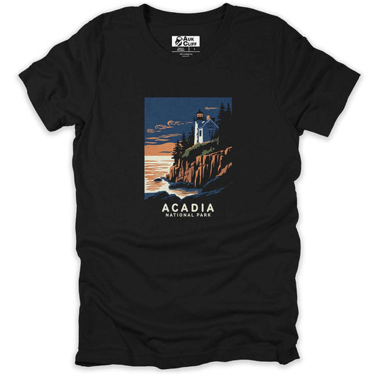 AukCliff USA National Park T-shirt Black / S Acadia National Park T-shirt