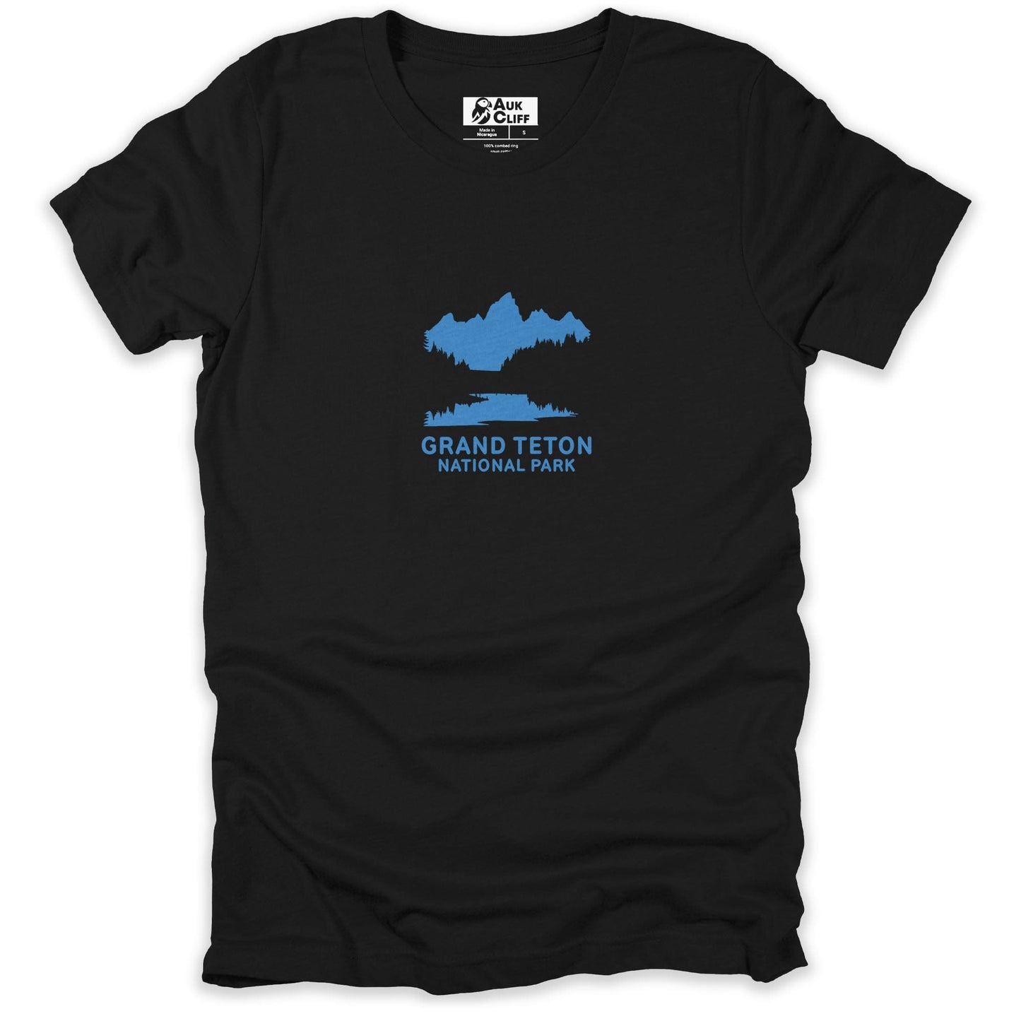 AukCliff USA National Park T-shirt Black / S Grand Teton National Park Minimalist T-shirt