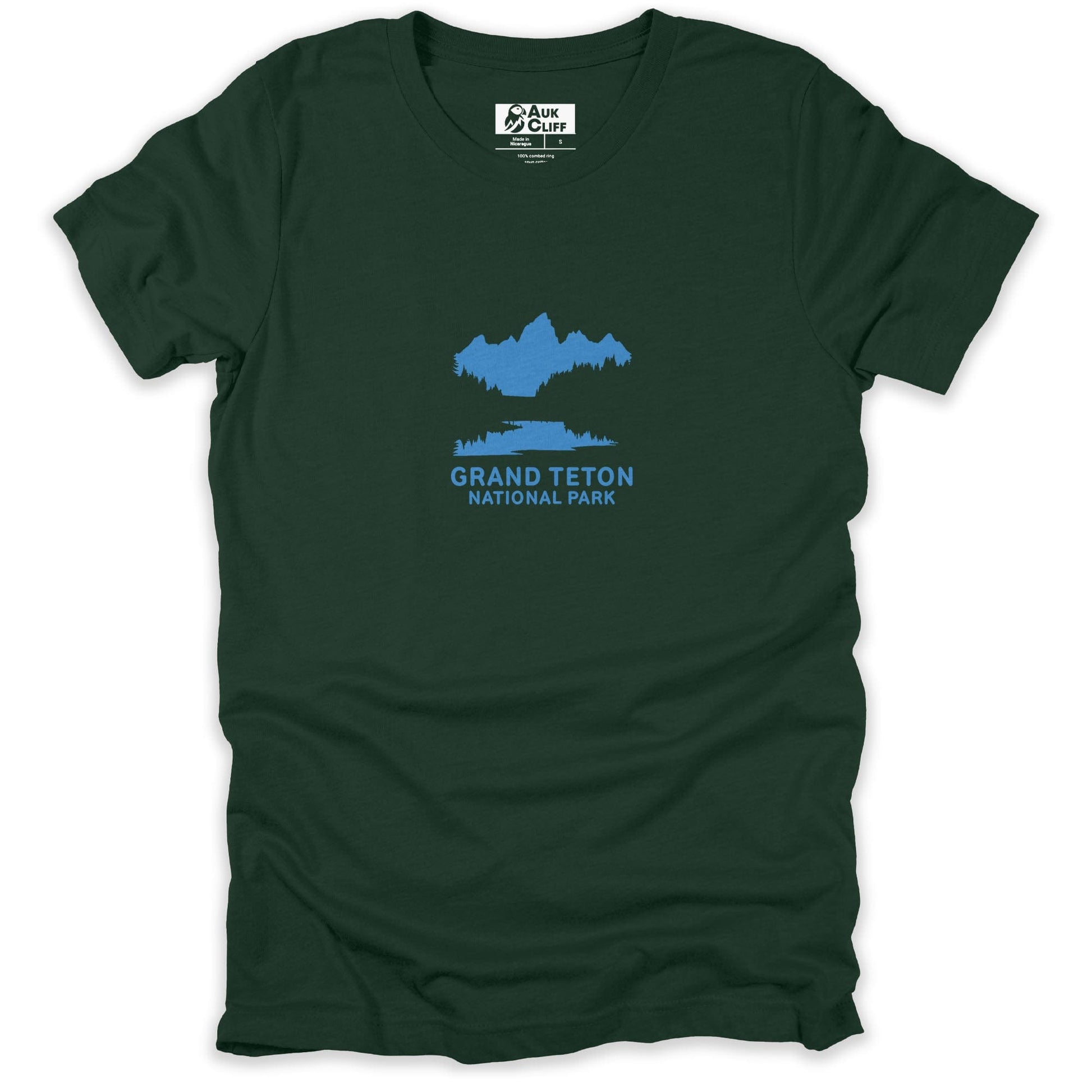AukCliff USA National Park T-shirt Forest / S Grand Teton National Park Minimalist T-shirt