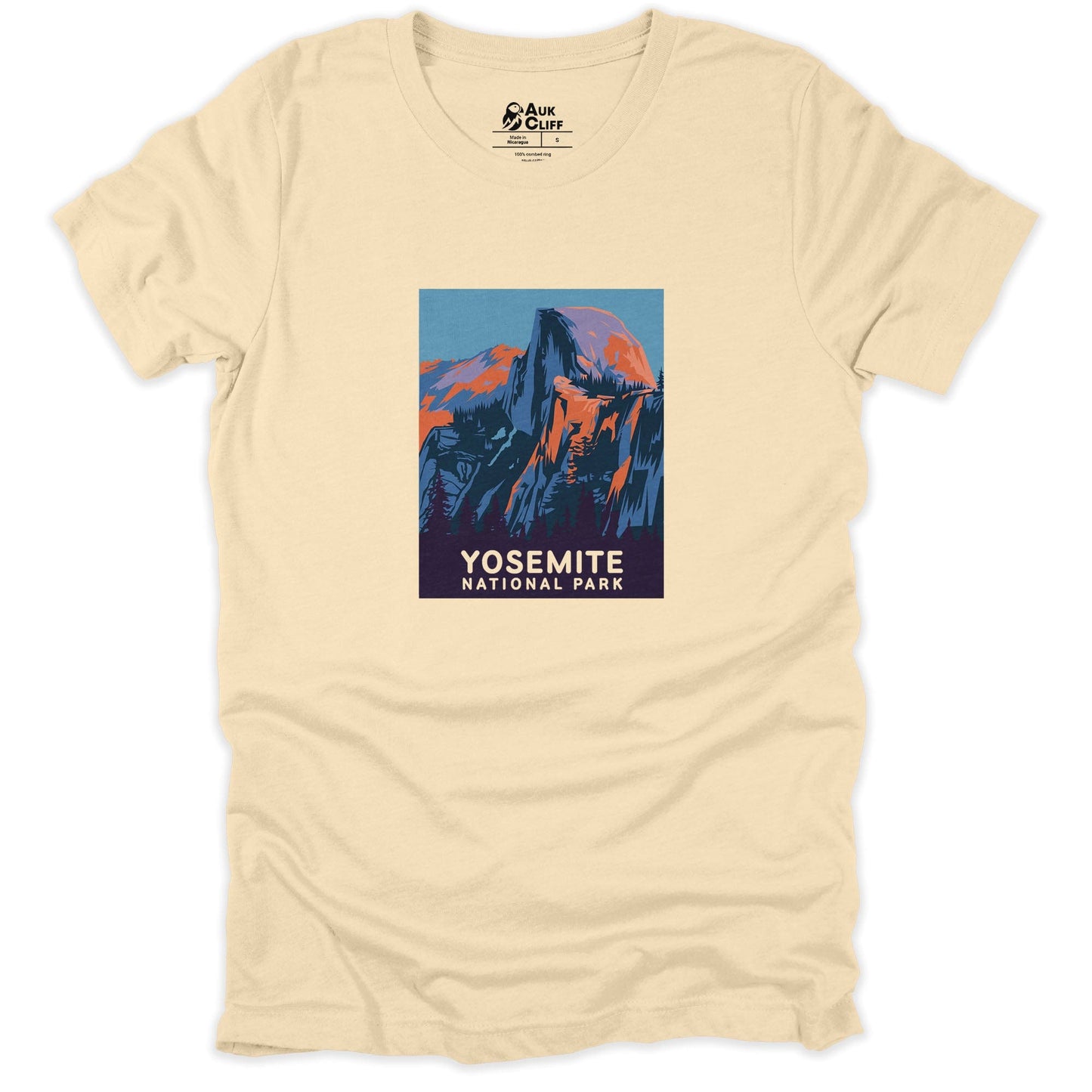 AukCliff USA National Park T-shirt Soft Cream / S Yosemite National Park T-shirt