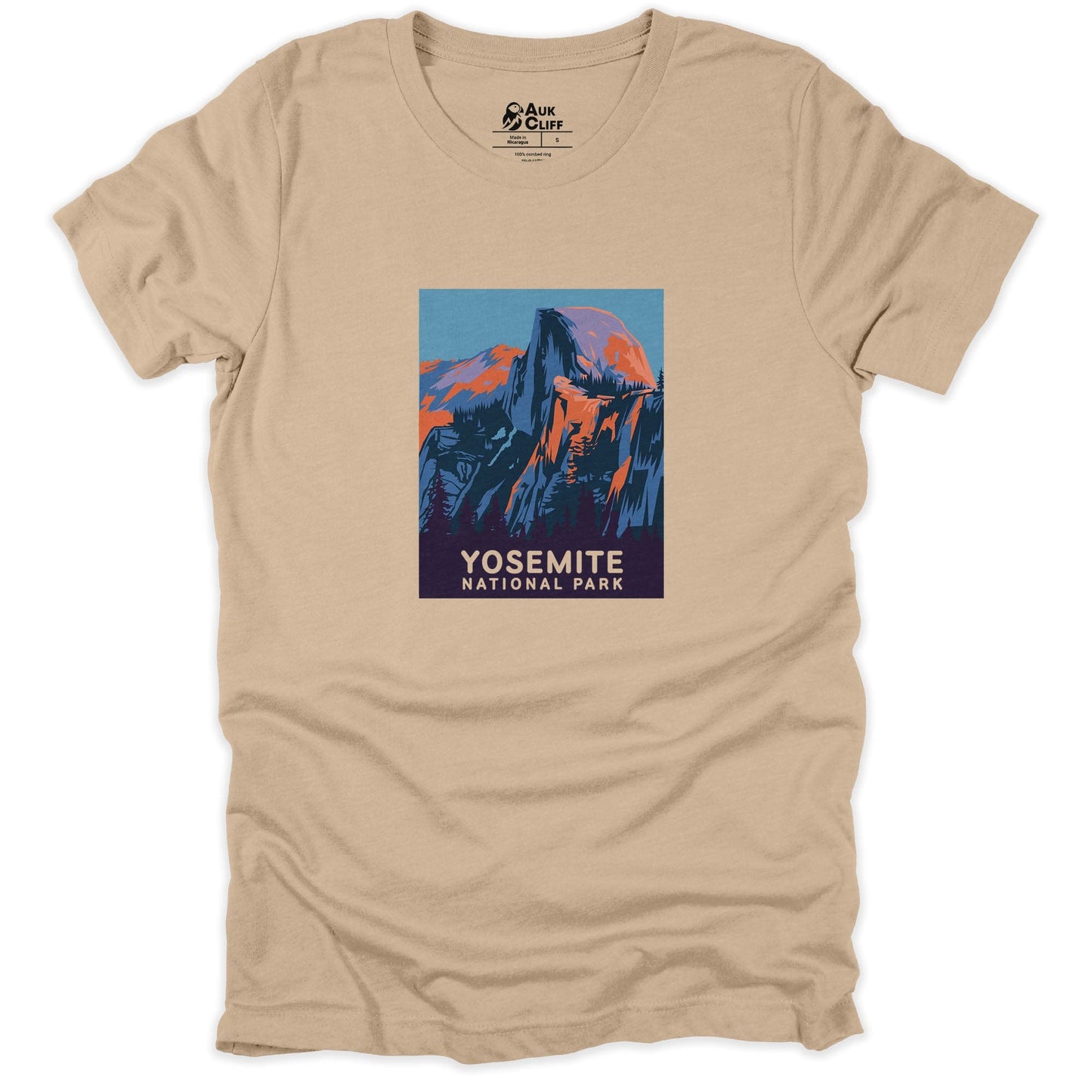 AukCliff USA National Park T-shirt Tan / S Yosemite National Park T-shirt