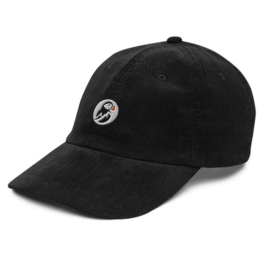 AukCliff Vintage Corduroy Cap Black Vintage Corduroy Cap