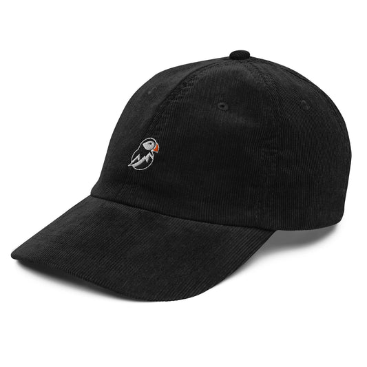 AukCliff Vintage Corduroy Cap Black Vintage Corduroy Cap
