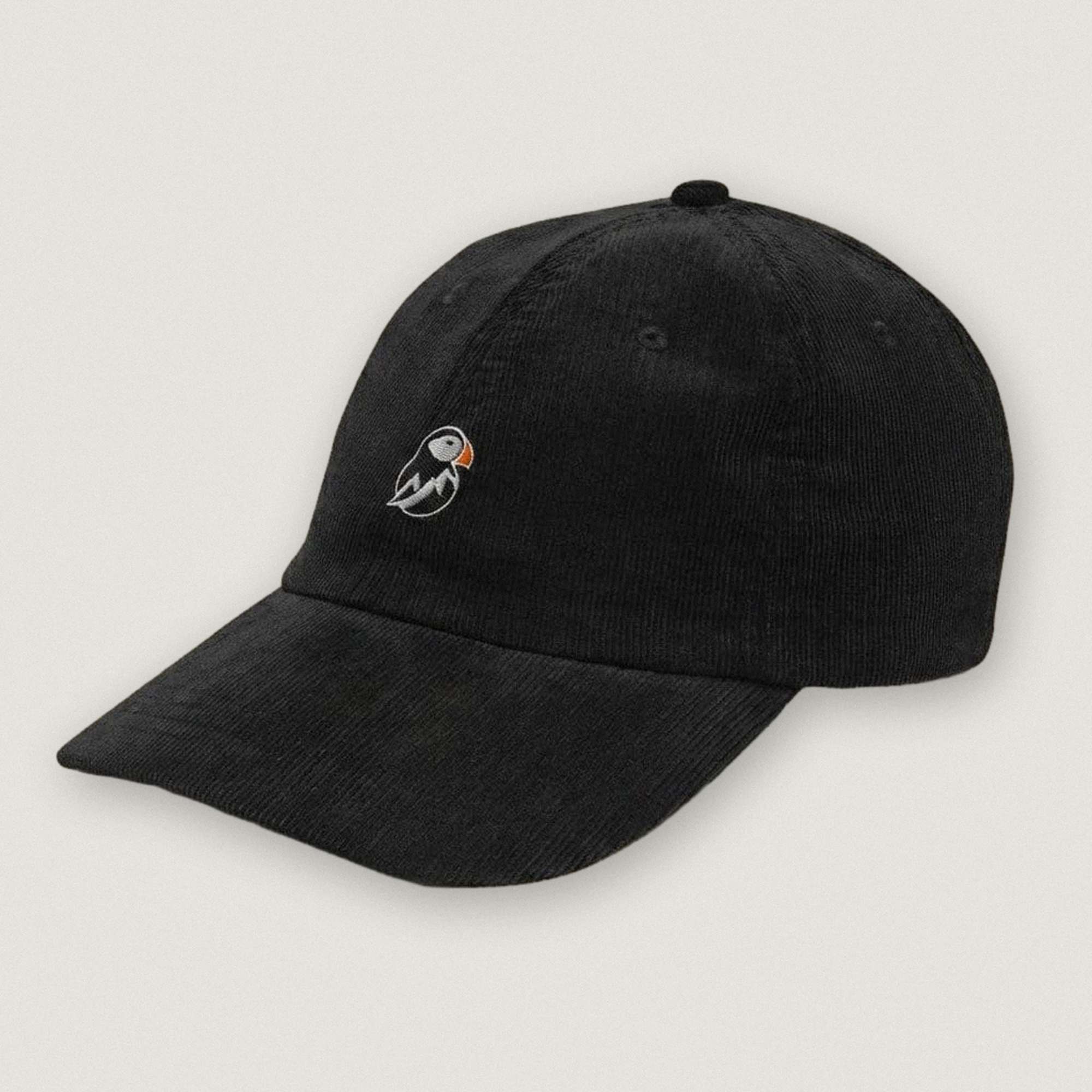 AukCliff Vintage Corduroy Cap Black Vintage Corduroy Cap