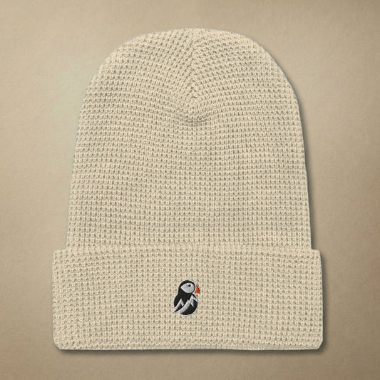 AukCliff Waffle Beanie Beige Waffle Beanie