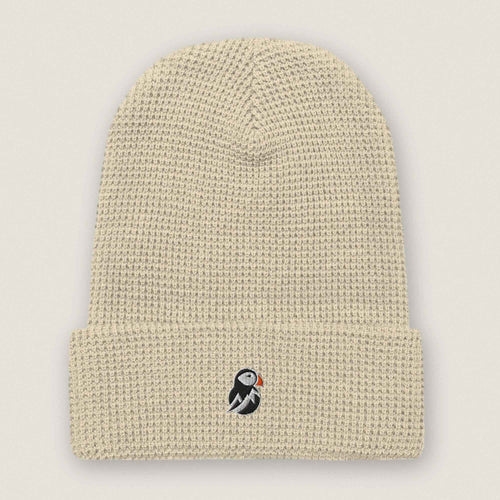 AukCliff Waffle Beanie Beige Waffle Beanie