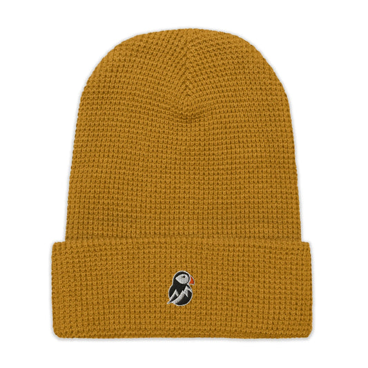 AukCliff Waffle Beanie Camel Waffle Beanie