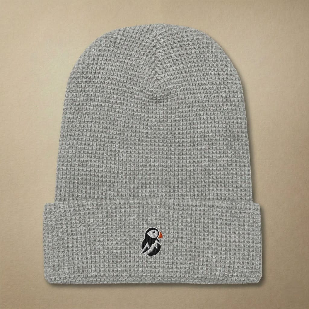 AukCliff Waffle Beanie Grey Waffle Beanie