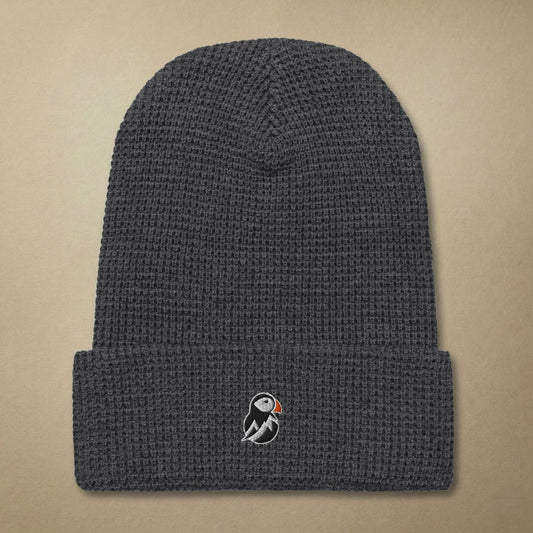 AukCliff Waffle Beanie Heather Charcoal Waffle Beanie
