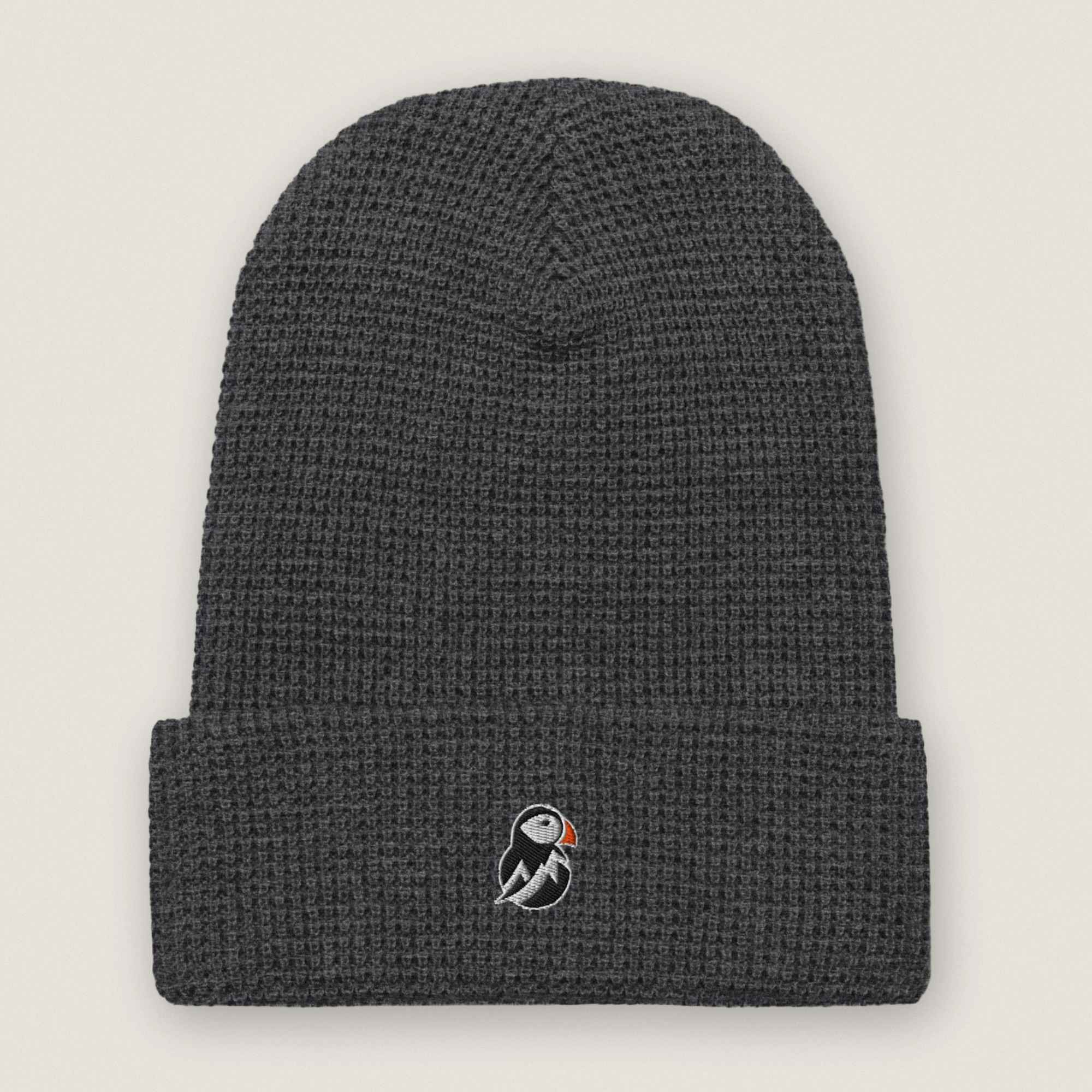 AukCliff Waffle Beanie Heather Charcoal Waffle Beanie