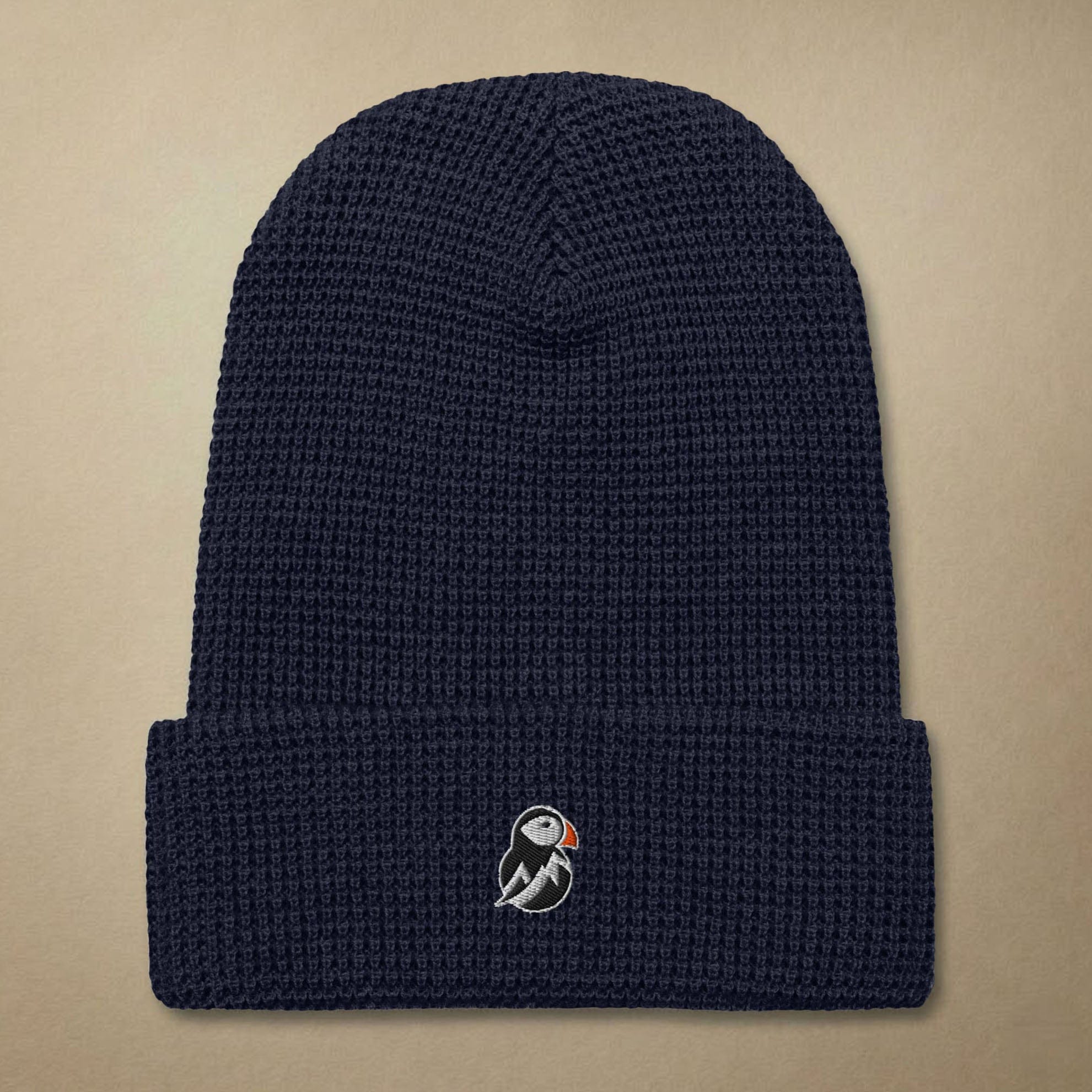 AukCliff Waffle Beanie Navy Waffle Beanie