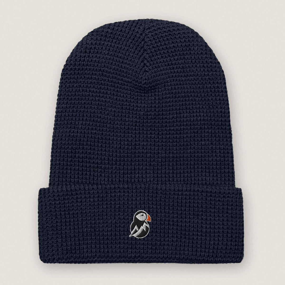 AukCliff Waffle Beanie Navy Waffle Beanie