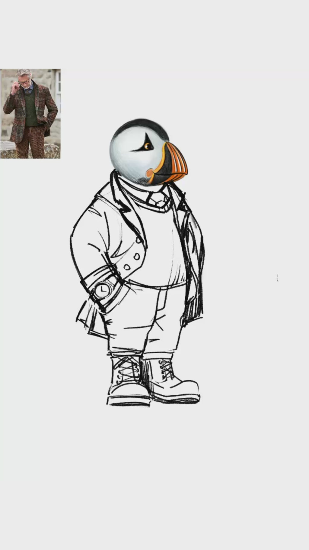 Captain Puffin Wilderness Gentleman Sweatshirt