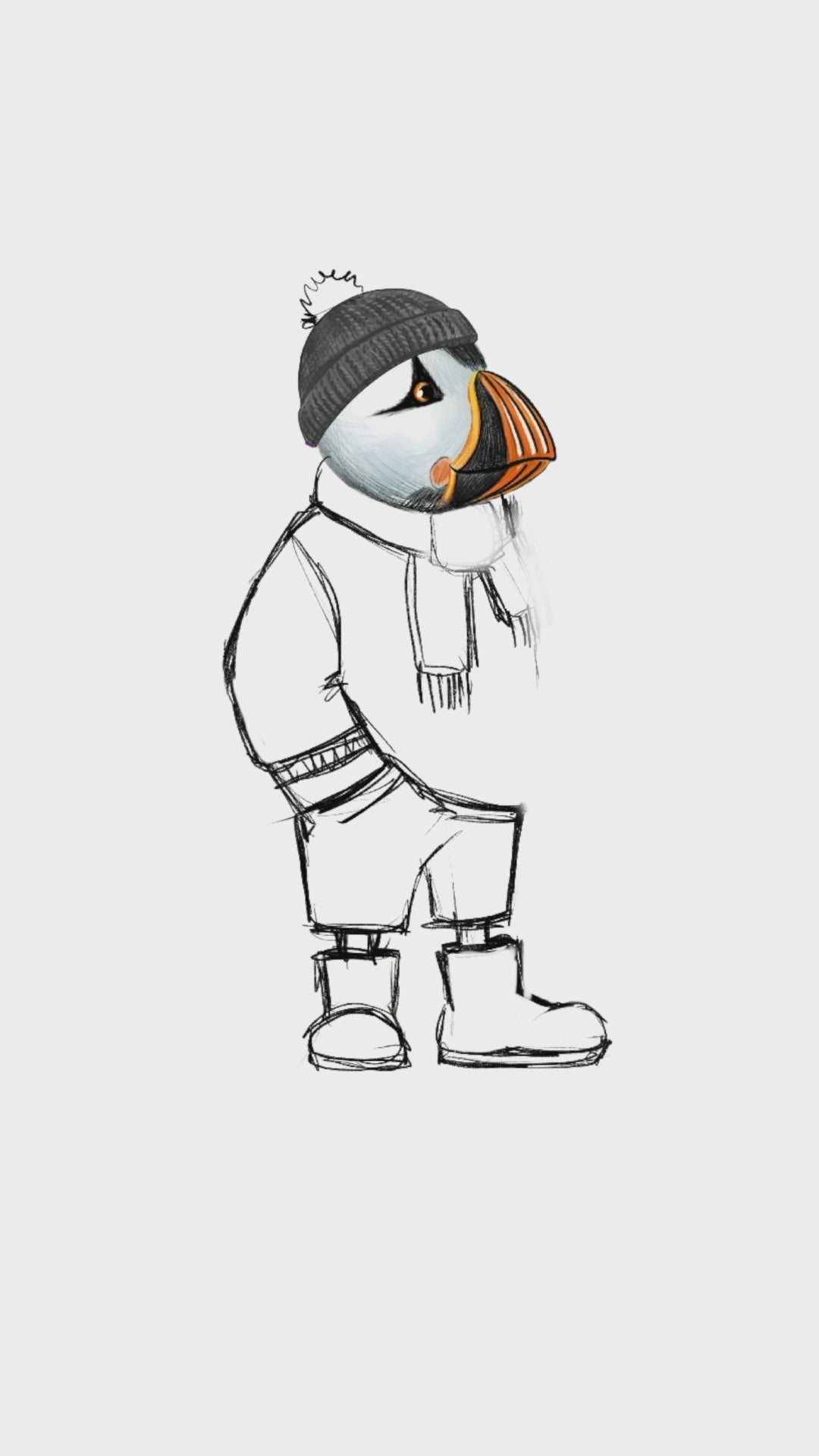 Captain Puffin Festive Puffin Sweatshirt