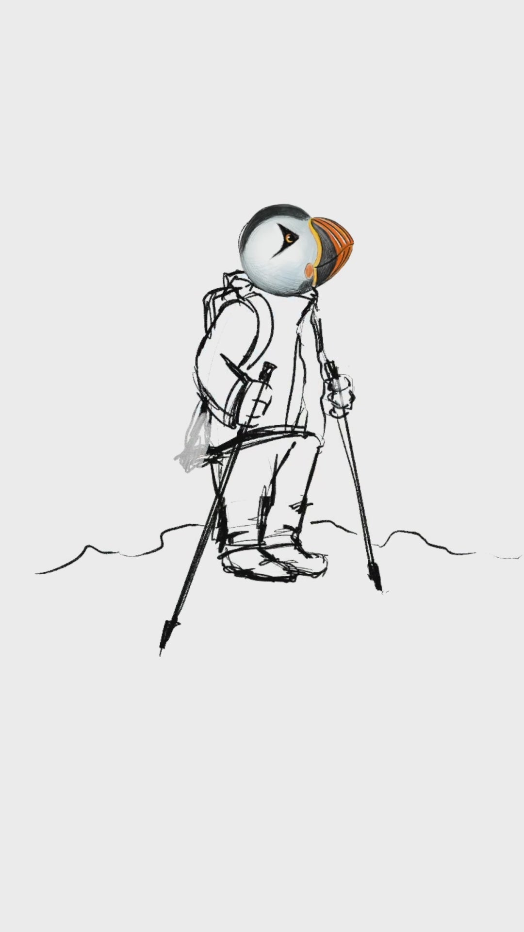 Captain Puffin Summit Hiker T-shirt