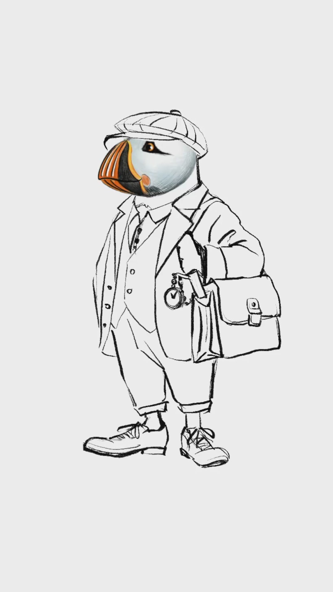 Captain Puffin The Vintage Explorer Sweatshirt