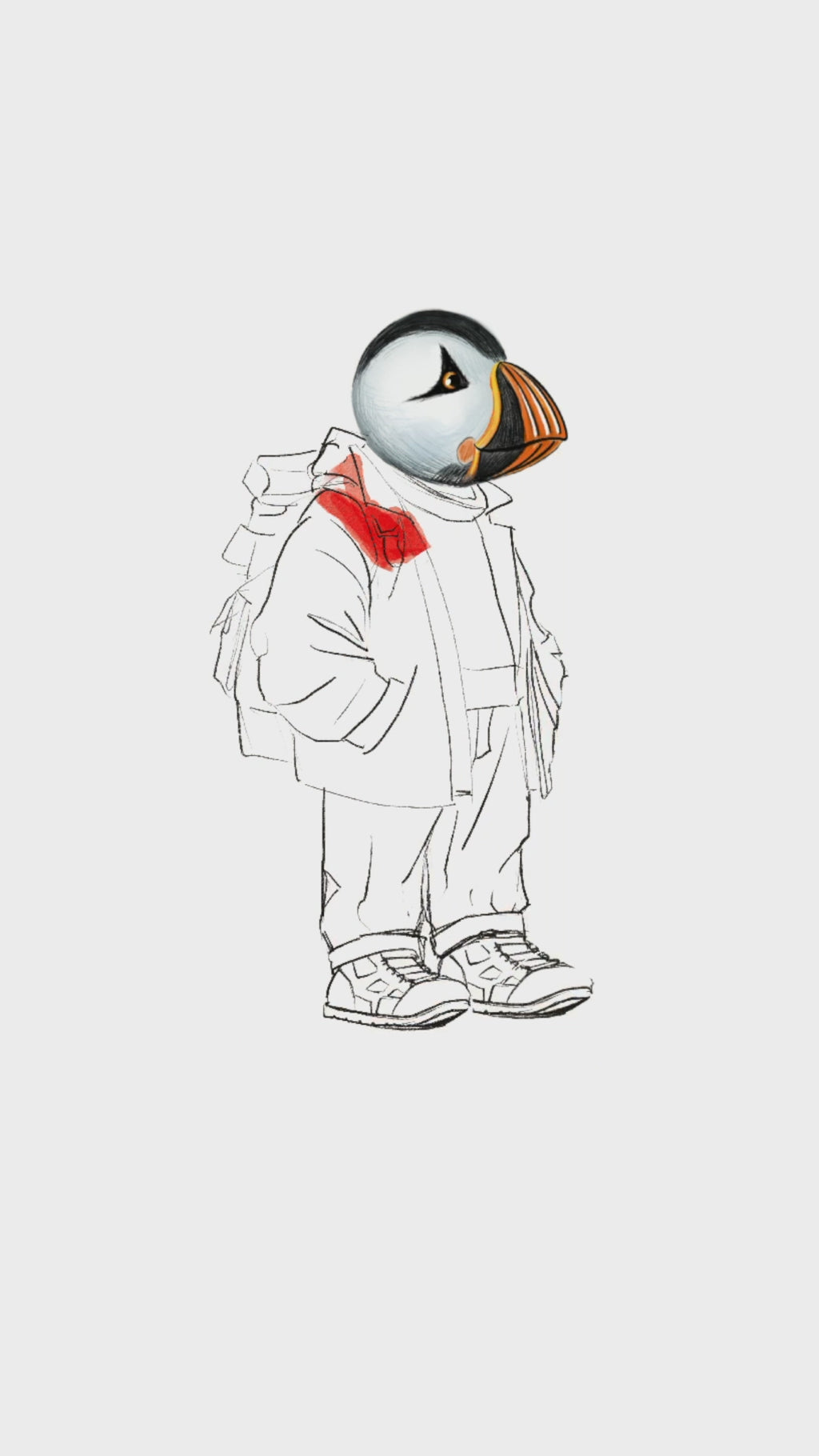 Captain Puffin 90s Outdoor Style Sweatshirt