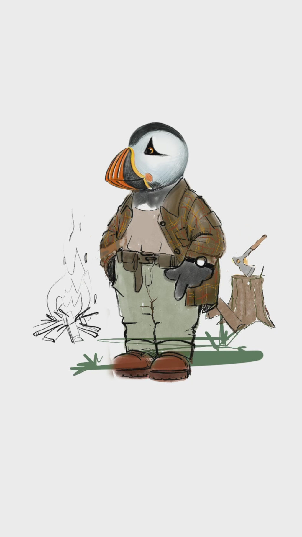 Captain Puffin Bushcraft T-Shirt