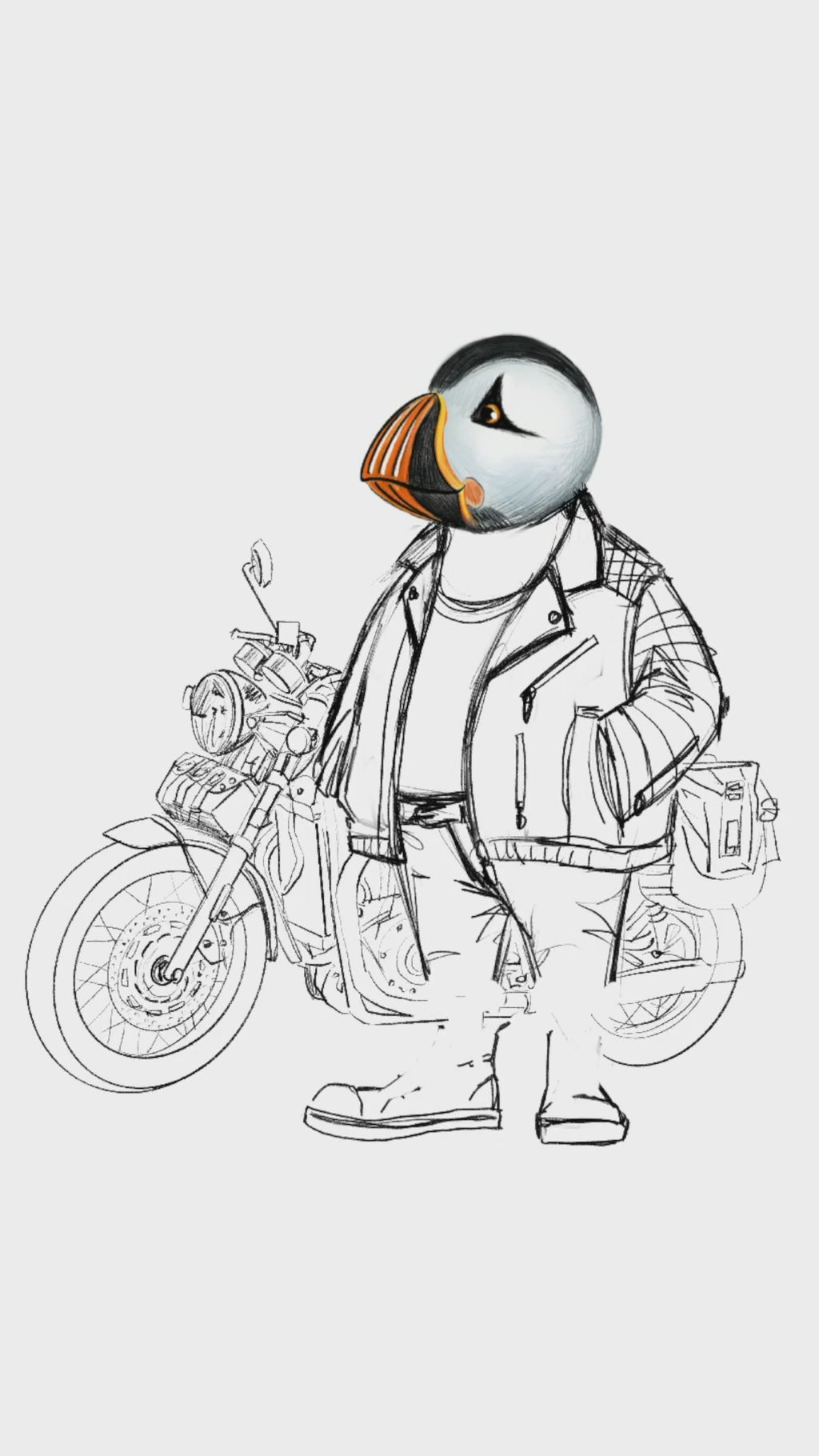 Captain Puffin The Café Racer Sweatshirt