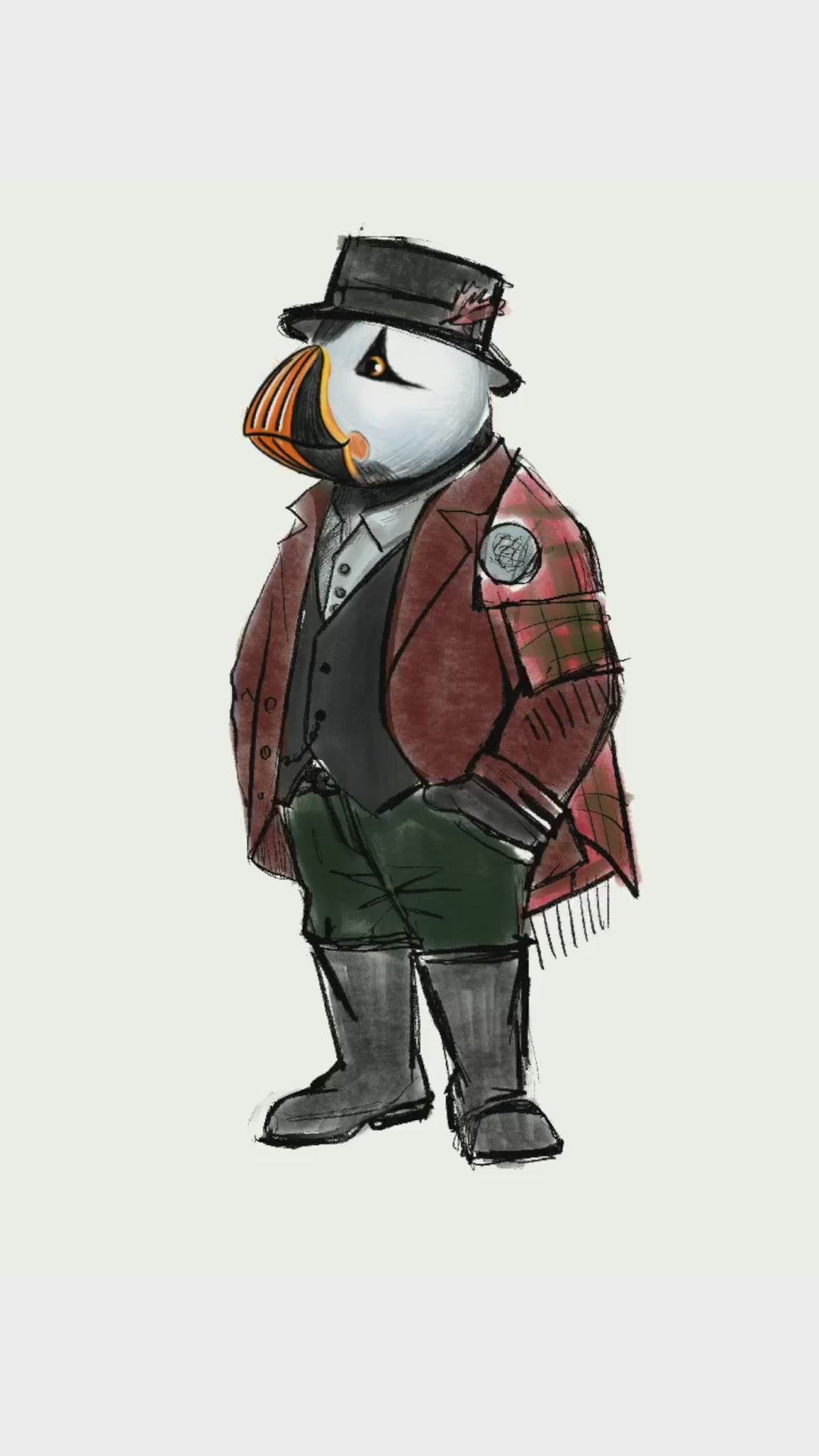 Captain Puffin Welsh Heritage Sweatshirt
