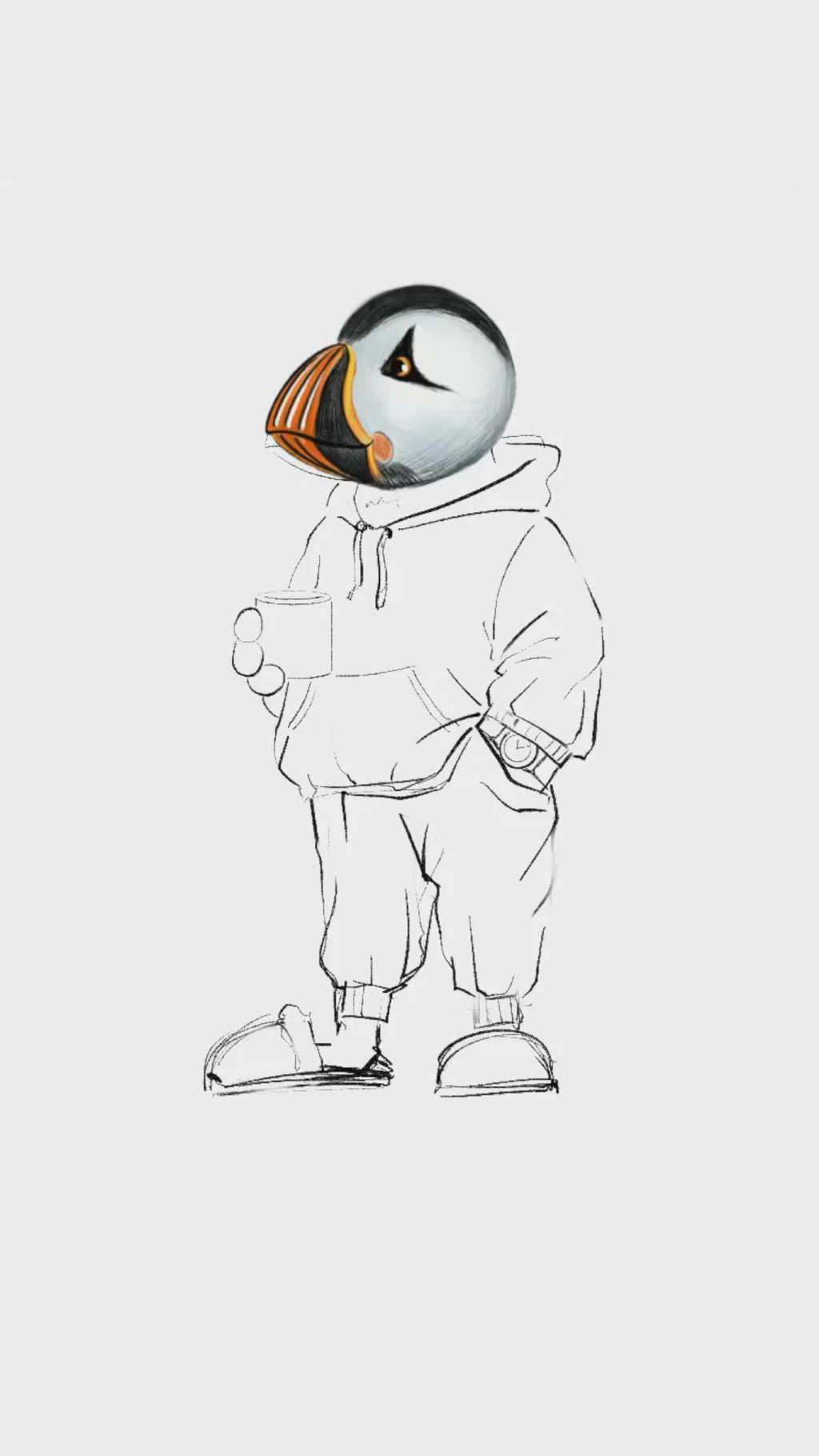Captain Puffin Trail Après T-Shirt