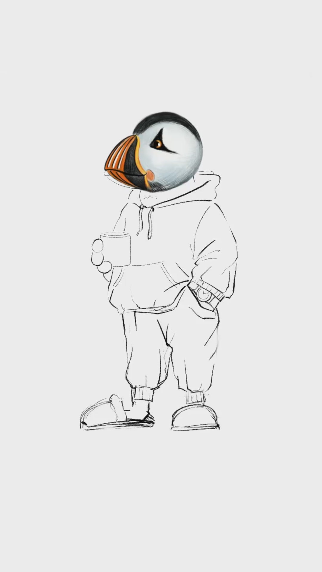 Captain Puffin Trail Après T-Shirt